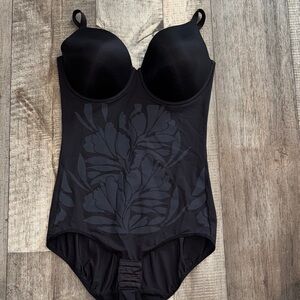Maidenform Black Bodysuit-size XL